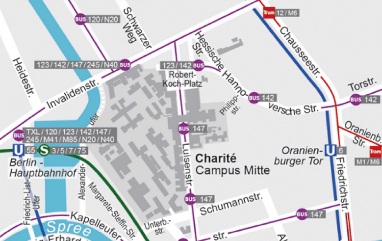 Anreise: Charité - Universitätsmedizin Berlin Anreise: Charité - Universitätsmedizin Berlin